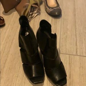 Black bcbg booties